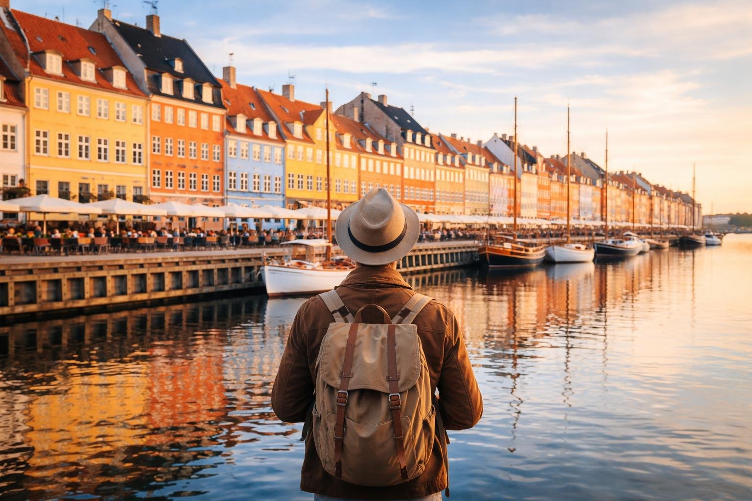 voyageur-nyhavn-batiments-colores-eau